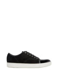 Lanvin Sued and Patent Captoe Sneaker